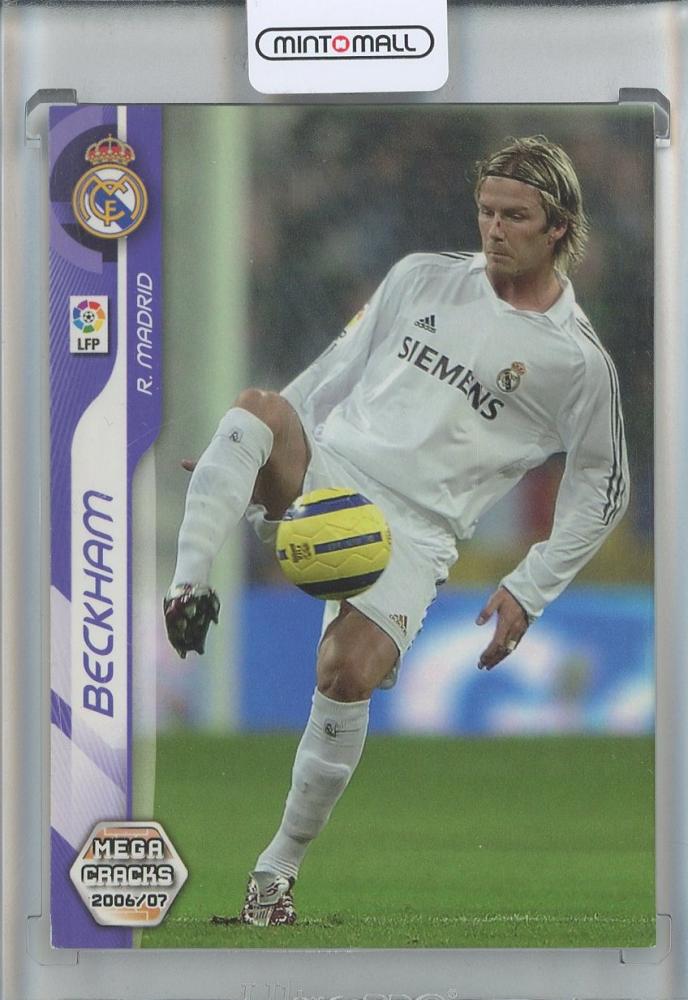 2007 Panini Megacracks David Beckham #193 trading card from Real Madrid in used condition