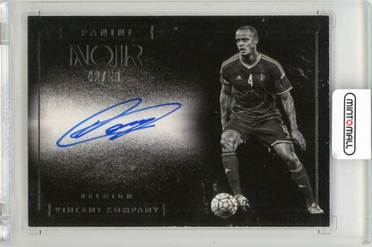 2016-17 Panini Noir Vincent Kompany autographed black and white trading card numbered 42 out of 50