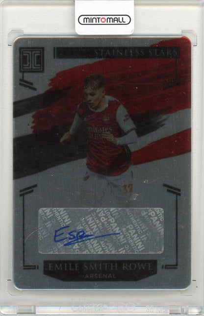 2020-21 Panini Impeccable Premier League Emile Smith Rowe Stainless Stars Signatures card 17 of 25 Arsenal