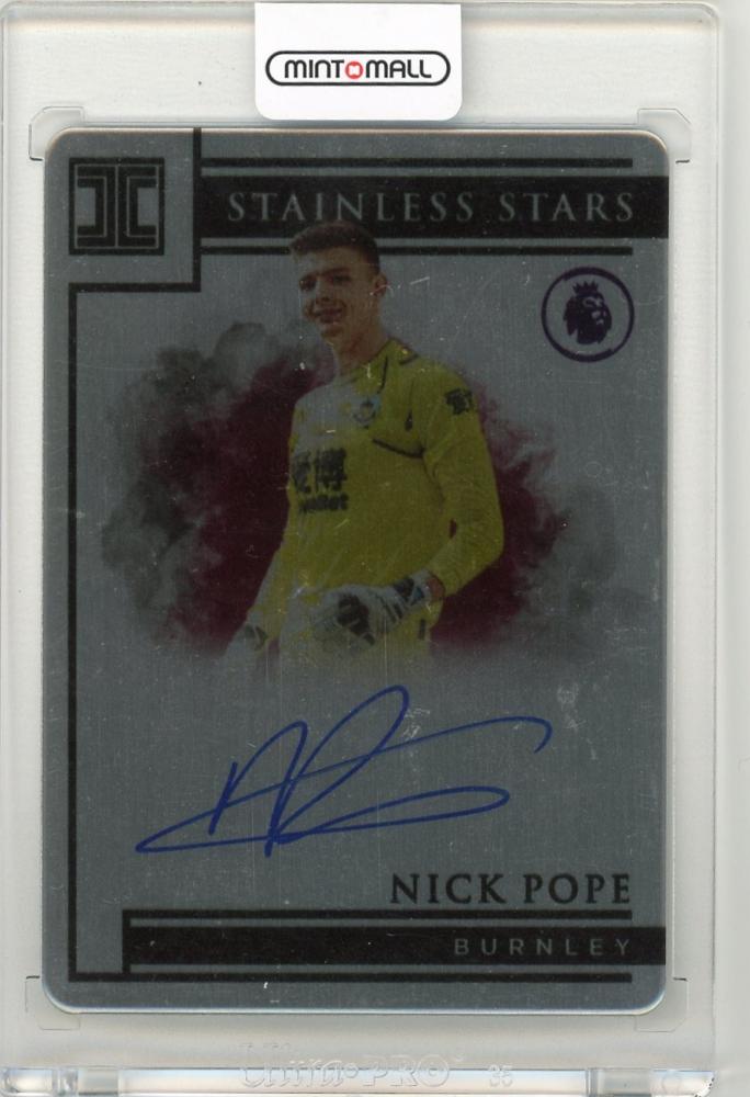 2019-20 Panini Impeccable Premier League Nick Pope Burnley On Card Signature Serial 9 of 25