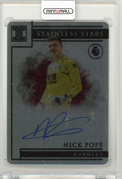 2019-20 Panini Impeccable Premier League Nick Pope Burnley On Card Signature Serial 9 of 25