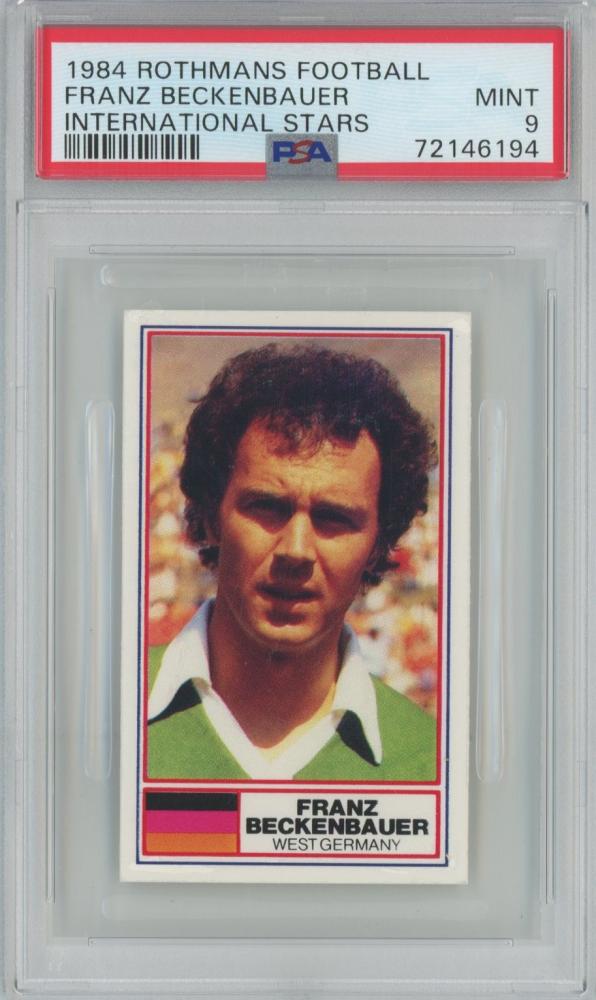 1984 Rothmans Football Franz Beckenbauer International Stars PSA9 West Germany