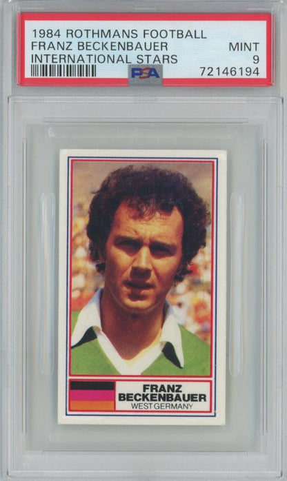 1984 Rothmans Football Franz Beckenbauer International Stars PSA9 West Germany