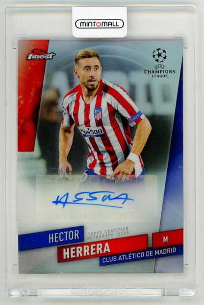 2019-20 TOPPS Finest UEFA Champions League Autograph card of Hector Herrera from Club Atletico De Madrid