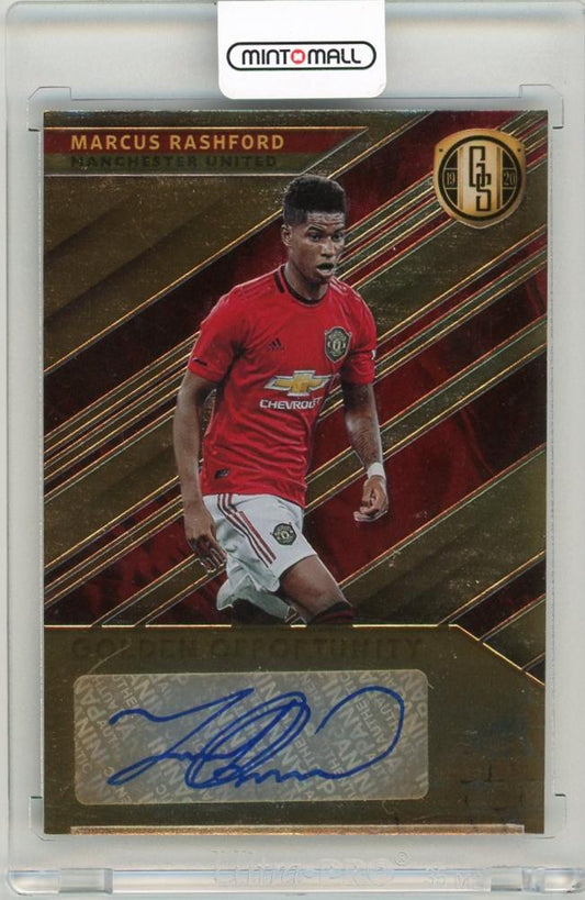 2019-20 Panini Gold Standard Marcus Rashford Golden Opportunity Autographs card numbered 3 of 25