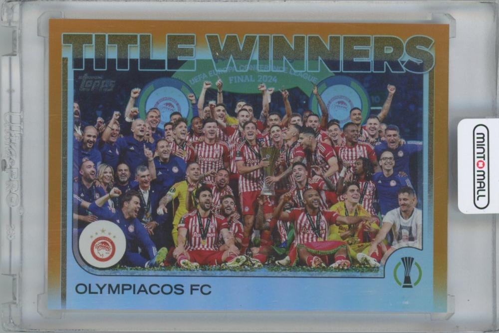 2024-25 TOPPS UEFA Club Competitions Orange Foilboard trading card number 94 with orange foil and used condition