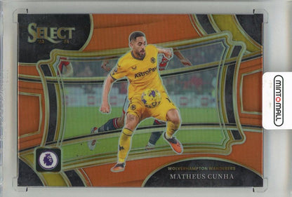 2023-24 PANINI Select English Premier League Matheus Cunha Orange trading card #22002/75 Wolverhampton Wanderers