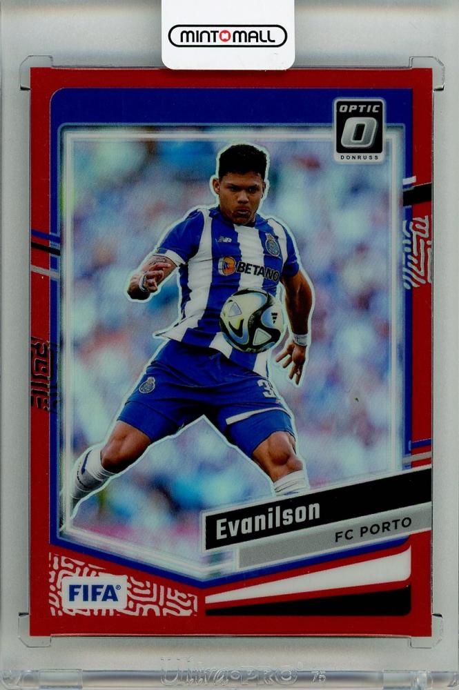 2023-24 PANINI Donruss Optic Evanilson Red trading card from FC Porto, serial number 154197/299