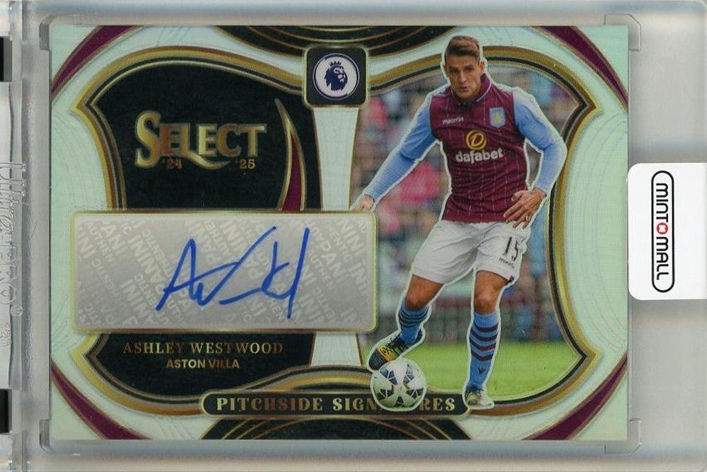 2024-25 Panini Select English Premier League Ashley Westwood Pitchside Signatures Auto trading card #25