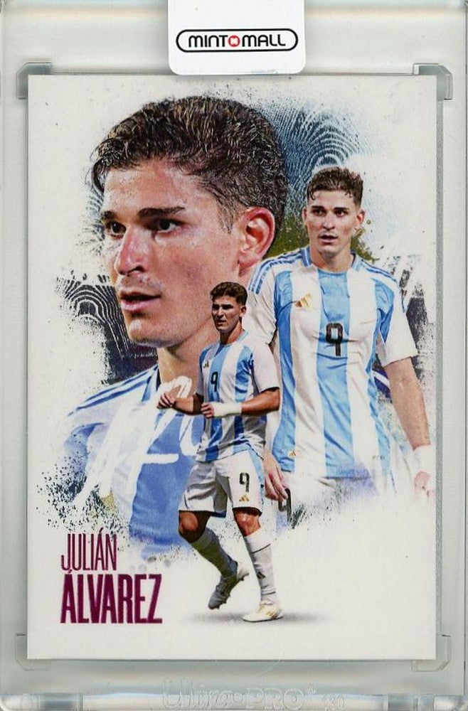 2024 Futera FX Series 2 Julian Alvarez Forwards Amethyst trading card serial #FXB11103/06