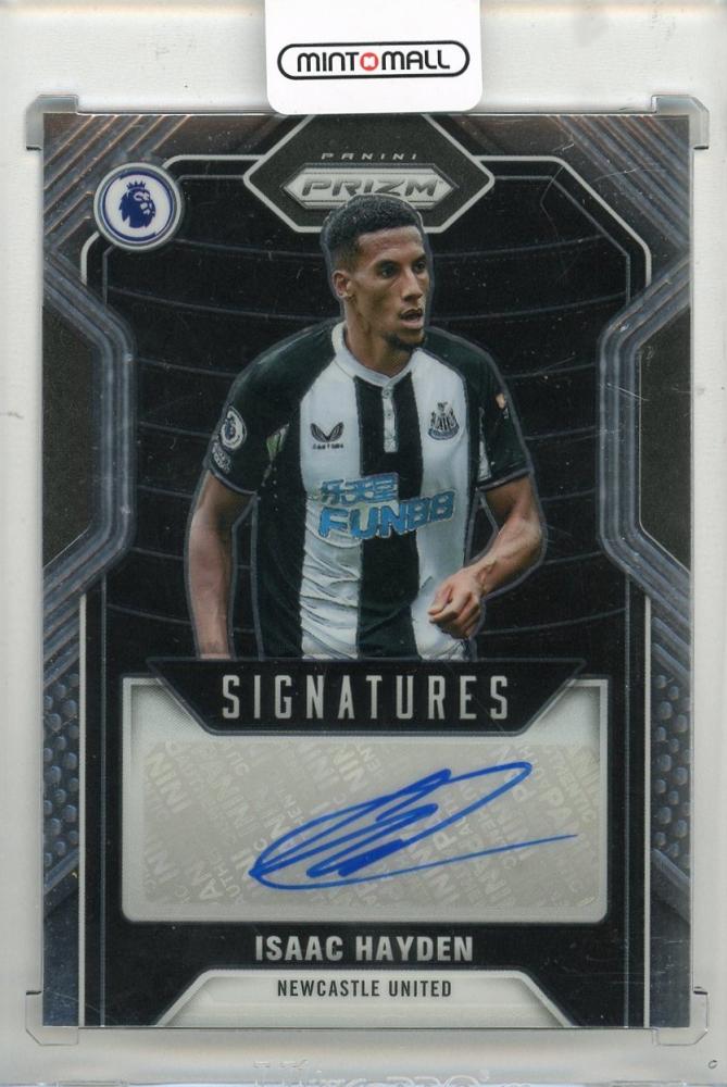 2021-22 PANINI Prizm English Premier League Isaac Hayden Signatures card number 28 Newcastle United