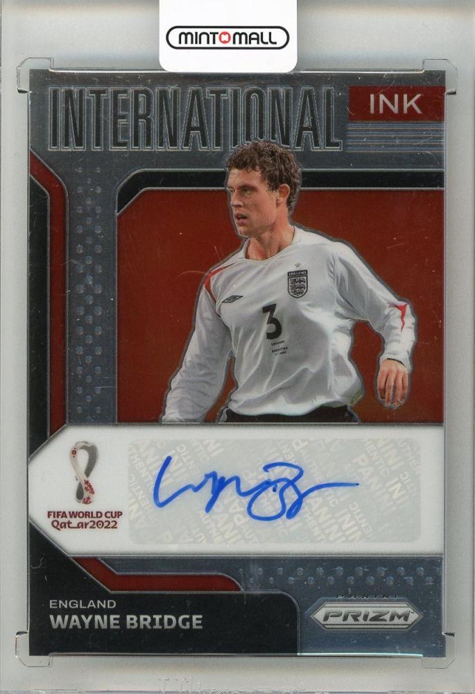 2022 PANINI Prizm World Cup Wayne Bridge International Ink trading card #40 featuring England player