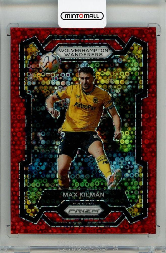 2023-24 PANINI Prizm EPL Max Kilman Breakaway Prizms Red trading card Wolverhampton Wanderers #20527/49