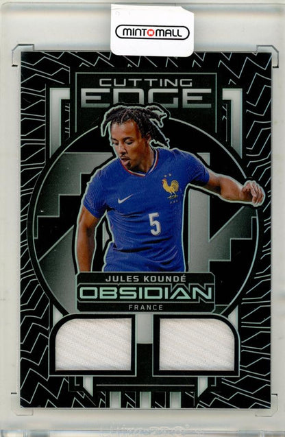 2023-24 Panini Obsidian Soccer Jules Kounde Relic card serial number 063 out of 199
