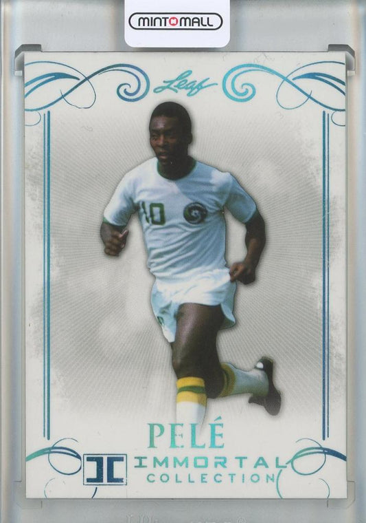 2016 Leaf IMMORTAL COLLECTION Pele Brazil trading card graded PSA9 in mint condition