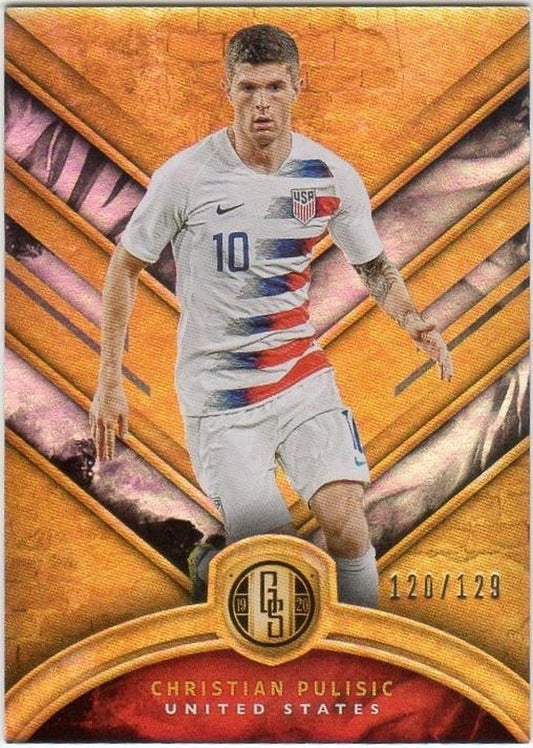 2019-20 Panini Gold Standard Christian Pulisic trading card number 79 numbered 120 out of 129