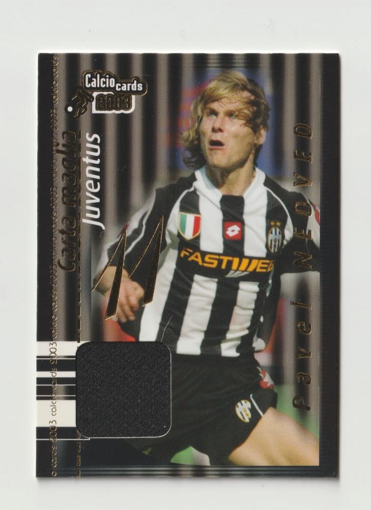 2003 PANINI CALCIO Carta Maglia #CM4 Pavel Nedved Jersey collectible card limited to 300 pieces