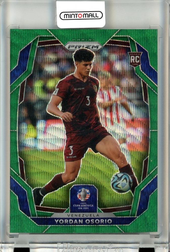 2024 Panini Prizm Copa America Vordan Osorio #110 rookie card with Green Wave Prisms from Venezuela