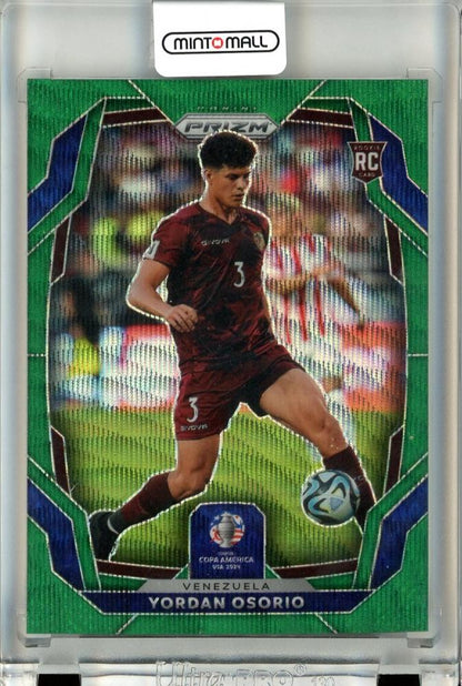 2024 Panini Prizm Copa America Vordan Osorio #110 rookie card with Green Wave Prisms from Venezuela
