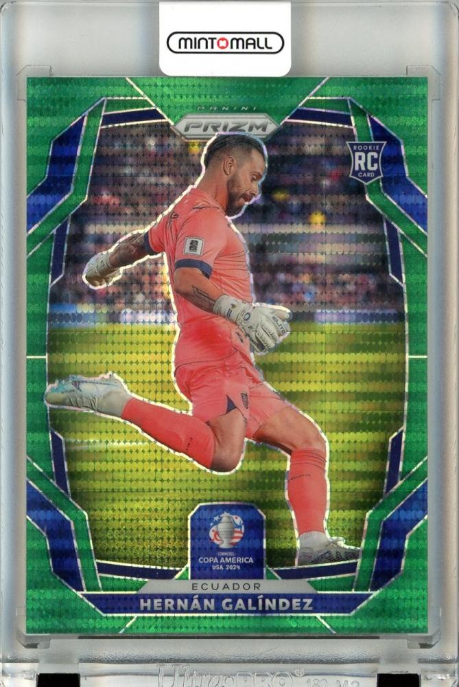 2024 Panini Prizm Copa America Hernan Galindez #110 rookie card Green Pulsar serial 04 of 05 from Ecuador