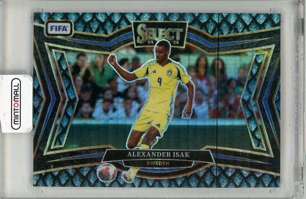 2024-25 SELECT FIFA trading card of Alexander Isak Jade Dragon Scale 21 out of 28 from Sweden