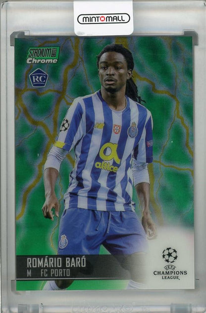 2020-21 Topps Stadium Club Chrome UEFA Champions League Romario Baro parallel trading card 56 of 75