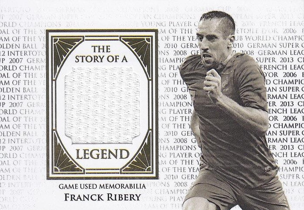 2018 Futera Unique World Football Soccer Franck Ribery trading card from France serial 15 of 39