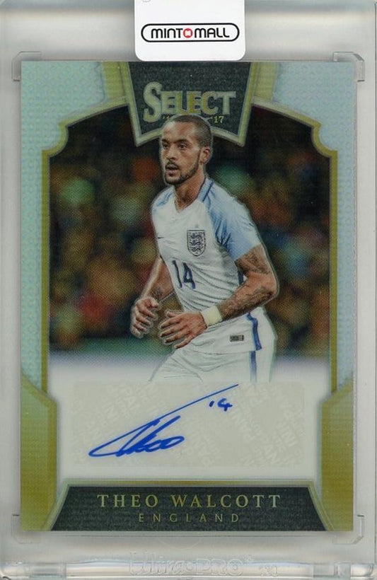 2016-17 Panini Select Theo Walcott Signatures Auto card serial number 39 out of 149