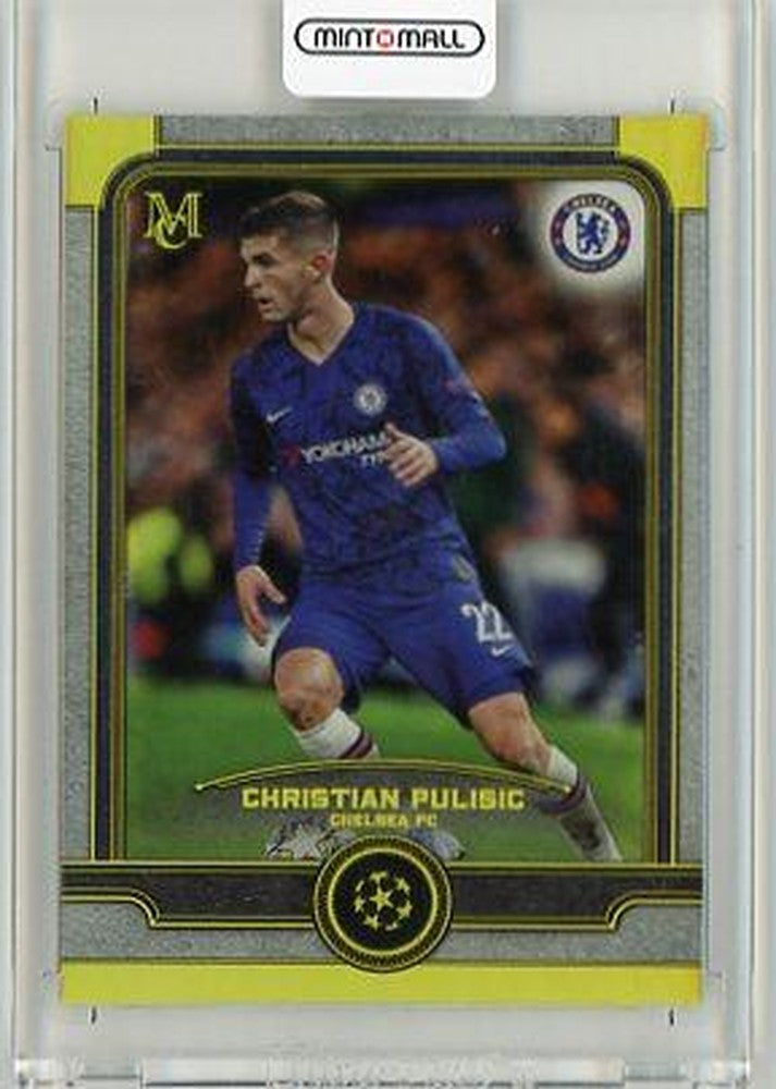 2020 Topps Museum Collection Cristian Pulicic Base Gold trading card numbered 16 of 50