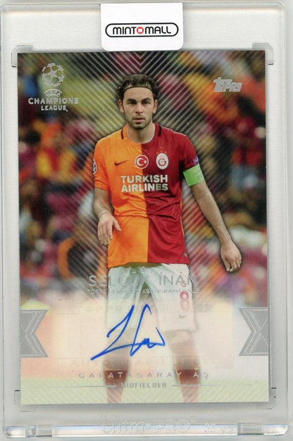 2015-16 Topps UEFA Champions League Showcase autograph card of Selcuk Inan from Galatasaray AS