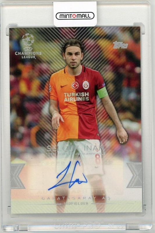2015-16 Topps UEFA Champions League Showcase autograph card of Selcuk Inan from Galatasaray AS