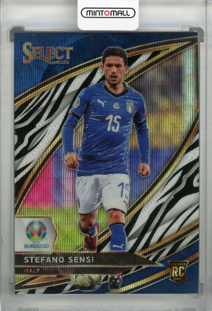 2020 Panini Select UEFA Euro Preview Italy Stefano Sensi Base Field Level Zebra Parallel rookie card