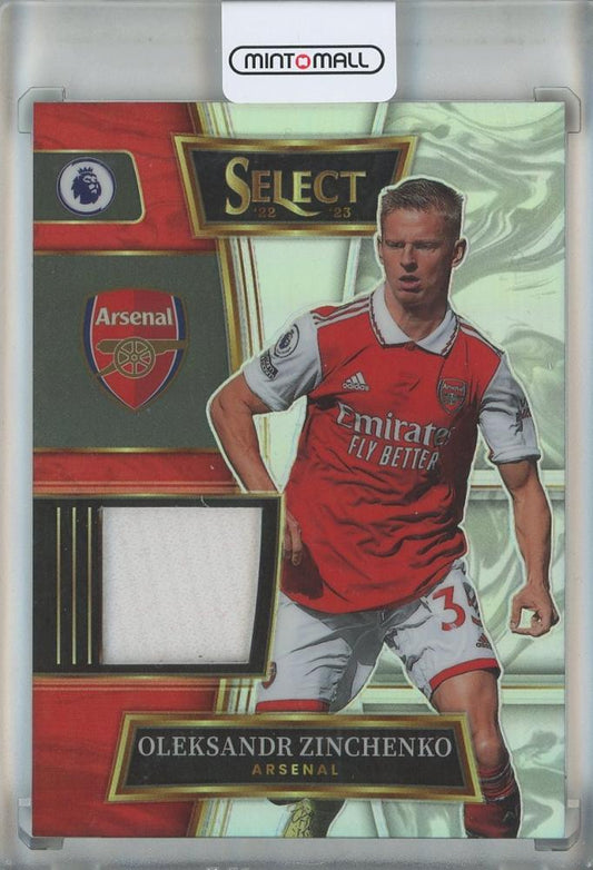 2022-23 Panini Select Premier League Oleksandr Zinchenko Jumbo Swatches card #SW-OZ Arsenal