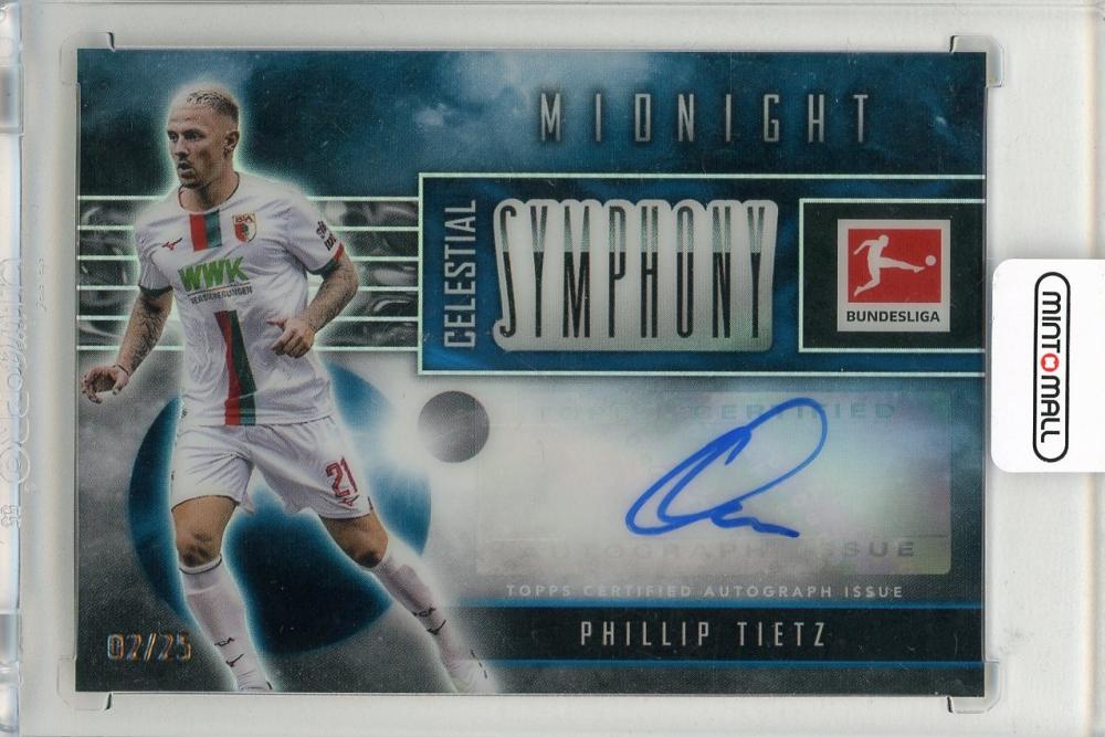 2023-24 TOPPS Midnight Bundesliga Phillip Tietz Celestial Symphony Autographs Parallel #CSPT trading card FC Augsburg