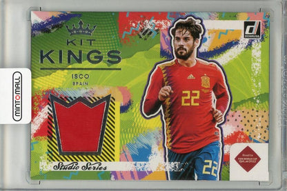 2021-22 PANINI DONRUSS Isco KIT KINGS #KK patch trading card featuring Spain football player Isco