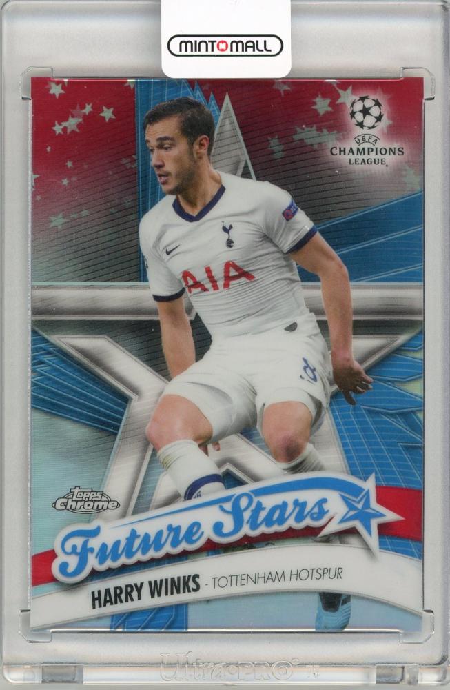 2019-20 Topps Chrome UEFA Champions League Harry Winks Red Refractors 10 of 10 soccer card from Tottenham Hotspur