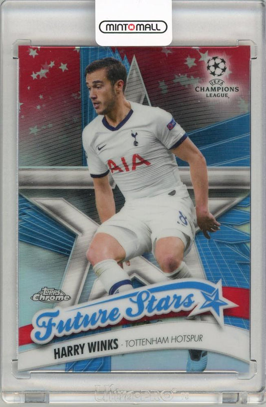 2019-20 Topps Chrome UEFA Champions League Harry Winks Red Refractors 10 of 10 soccer card from Tottenham Hotspur