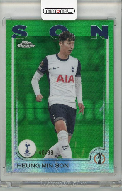 2025 TOPPS Chrome Uefa Club Competition Heung-Min Son trading card #6840/99 Tottenham Hotspur