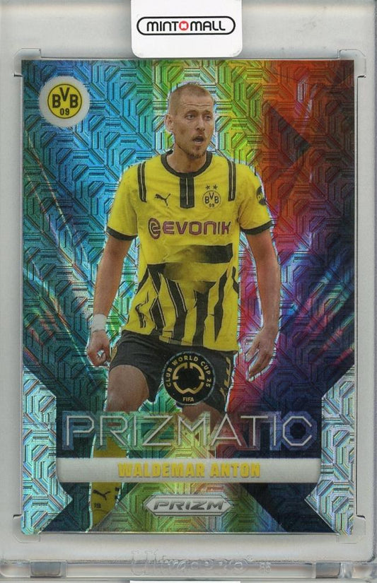 2025 PANINI CLUB WORLD CUP trading card featuring Waldemar Anton PRIZMATIC#619/25 Borussia Dortmund