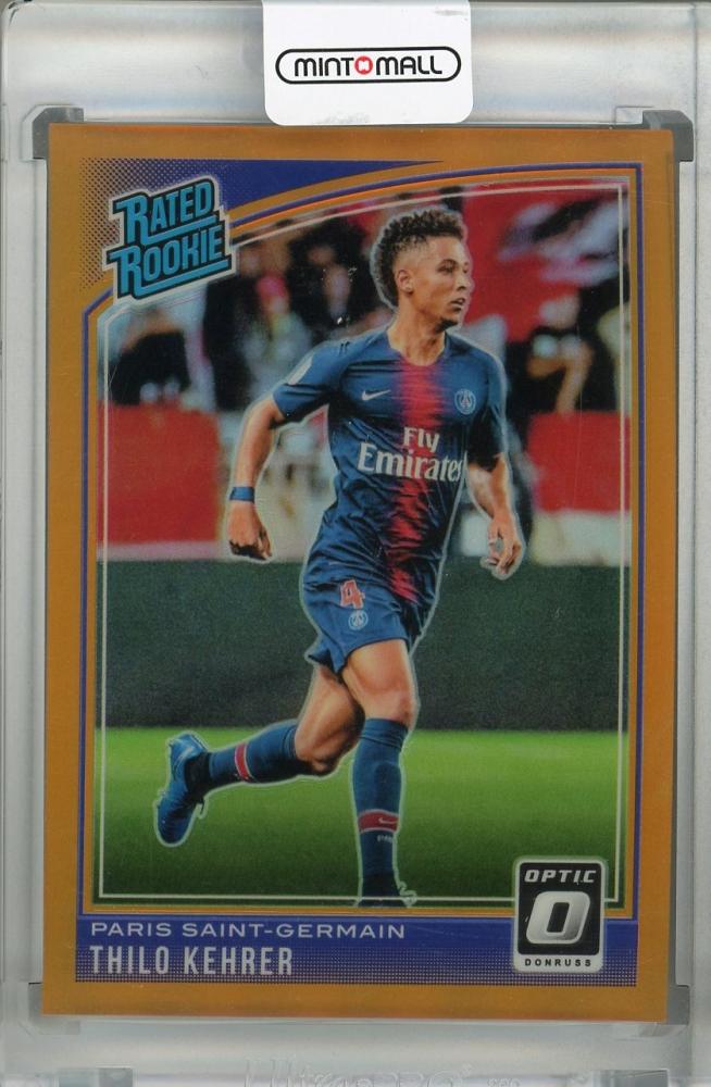 2018-19 Donruss Paris Saint-Germain Thilo Kehrer Base Optic Rated Rookie Orange Parallel card number 52 of 99