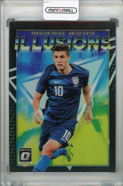 2018-19 Donruss United States Christian Pulisic Illusions Silver Parallel version trading card