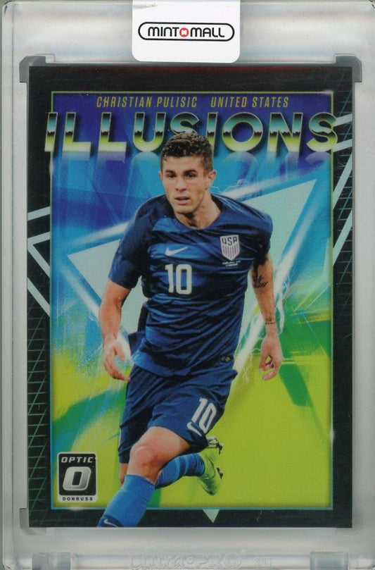 2018-19 Donruss United States Christian Pulisic Illusions Silver Parallel version trading card