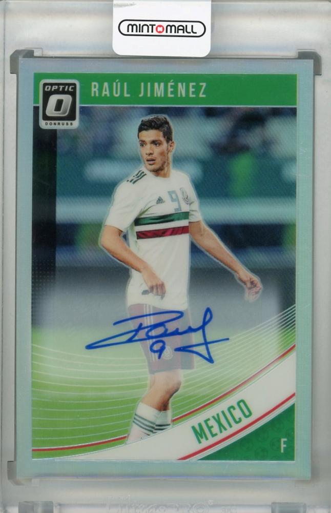 2018-19 Donruss Mexico Raul Jimenez Base Optic Autograph trading card