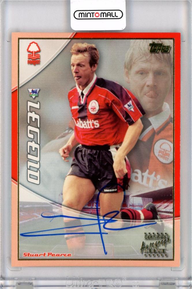 2003 Topps Premier Gold Stuart Pearce Autographs Card with handwritten signature