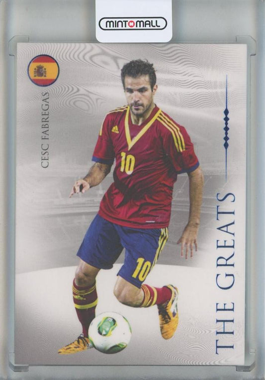 2023 FUTERA UNIQUE Cesc Fabregas The Greats serial 09/15 collectible card featuring Spain