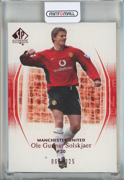 2004 Upper Deck SP Authentic Ole Gunnar Solskjaer Manchester United trading card #80066/325