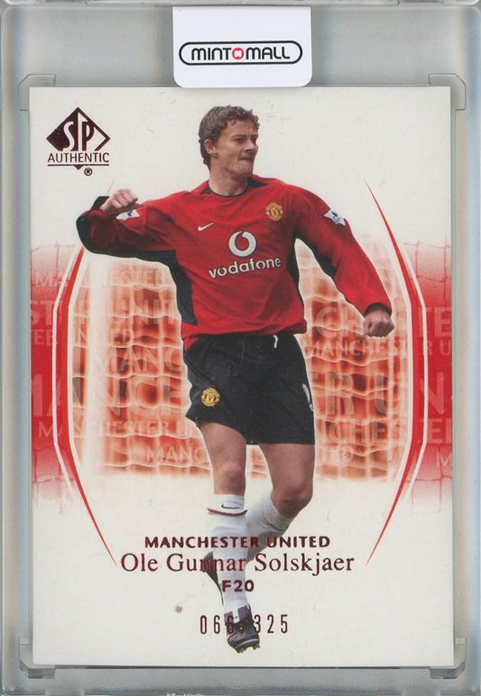 2004 Upper Deck SP Authentic Ole Gunnar Solskjaer Manchester United trading card #80066/325