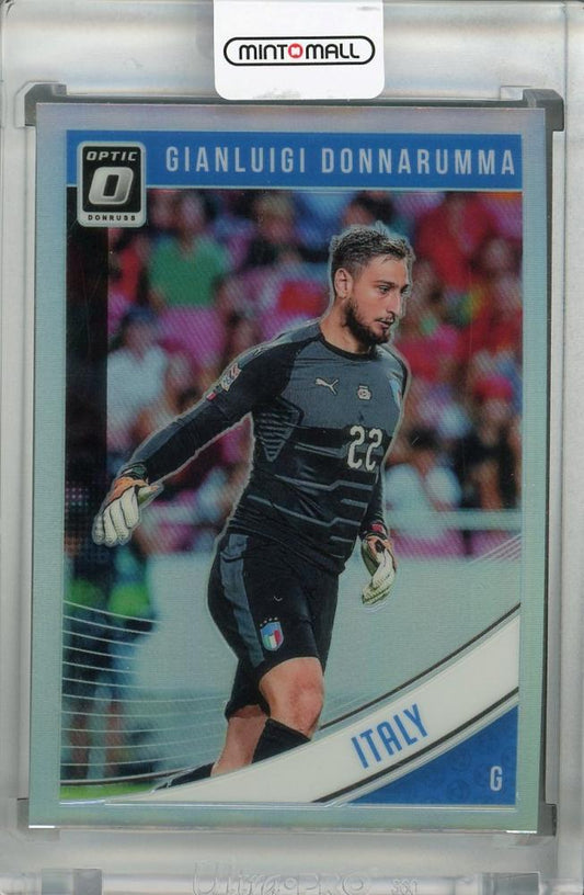 2018-19 Donruss Italy Gianluigi Donnarumma Base Optic Holo Parallel collectible card
