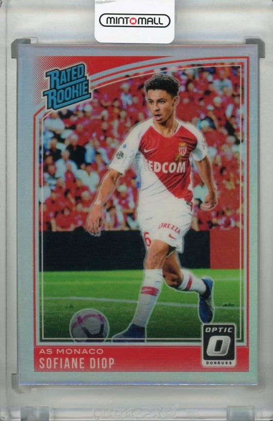 2018-19 Donruss AS Monaco Sofiane Diop Base Rated Rookie Optic Holo Parallel Edition trading card