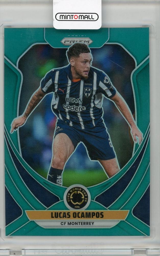 2025 PANINI PRIZM CLUB WORLD CUP Lucas Ocampos Teal Prizms serial #6230/99 trading card from Monterrey